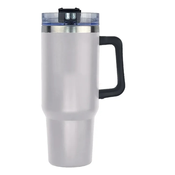 40oz. stainless mug with straw. Keeps drinks cold for 24 hours... from ASI 73871 Next Promotions LLC