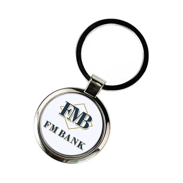 Keep your marketing plan versatile with the Round Silver Key Tag... from ASI 73871 Next Promotions LLC