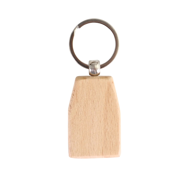 House shaped wooden keychain plus laser engraving on 1 location... from ASI 37218 Athena Promo (tm)
