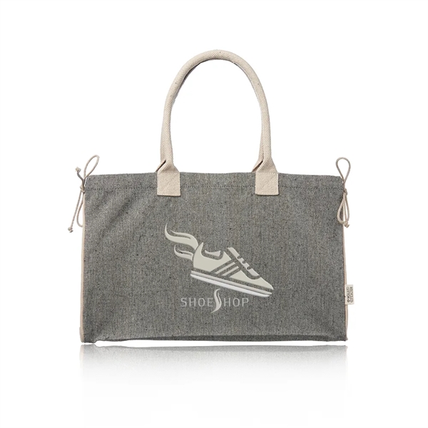Recycled cotton canvas tote bag with padded handles.... from ASI 39552 BEL Promo
