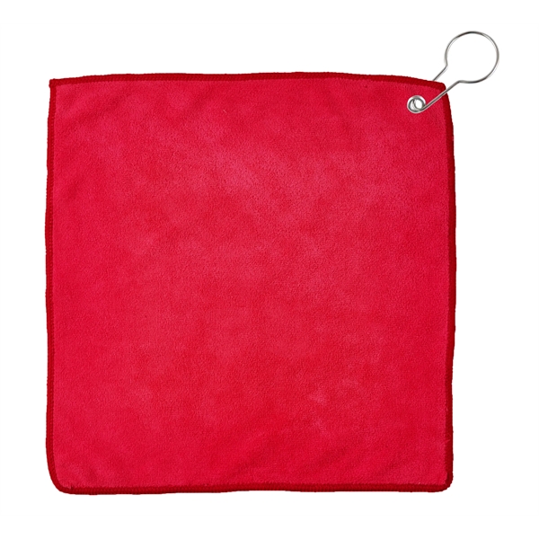 Microfiber Golf towel with hook for easy bag attachment. Measures 11"... from ASI 52840 Evans Manufacturing