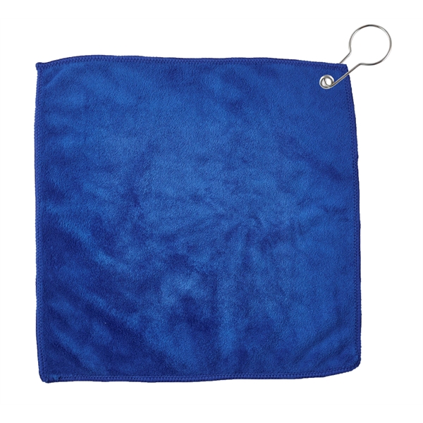 Microfiber Golf towel with hook for easy bag attachment. Measures 11"... from ASI 52840 Evans Manufacturing