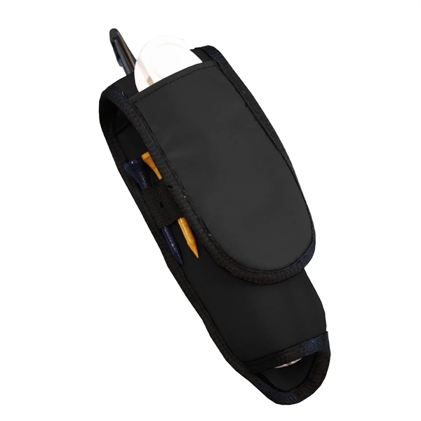 Golf ball caddy tool made from neoprene-like material.  Ball sleeve... from ASI 52840 Evans Manufacturing