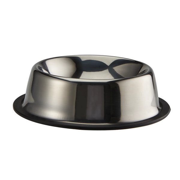 Stainless steel medium sized pet bowl that holds 12 ounces of... from ASI 52840 Evans Manufacturing