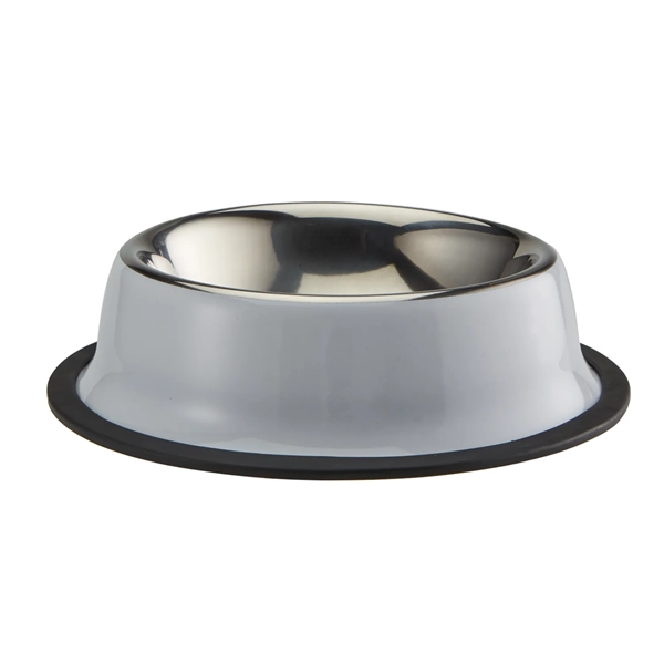 Stainless steel medium sized pet bowl that holds 12 ounces of... from ASI 52840 Evans Manufacturing