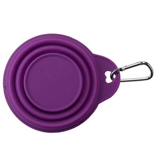 8 oz Silicone Collapsible Pet Bowl collapses for easy storage and... from ASI 52840 Evans Manufacturing
