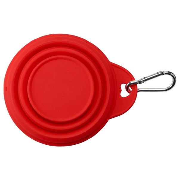 8 oz Silicone Collapsible Pet Bowl collapses for easy storage and... from ASI 52840 Evans Manufacturing