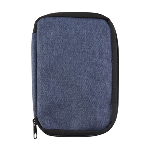 PVC tech organizer with two-way zipper closure, multiple mesh pockets and... from ASI 52840 Evans Manufacturing