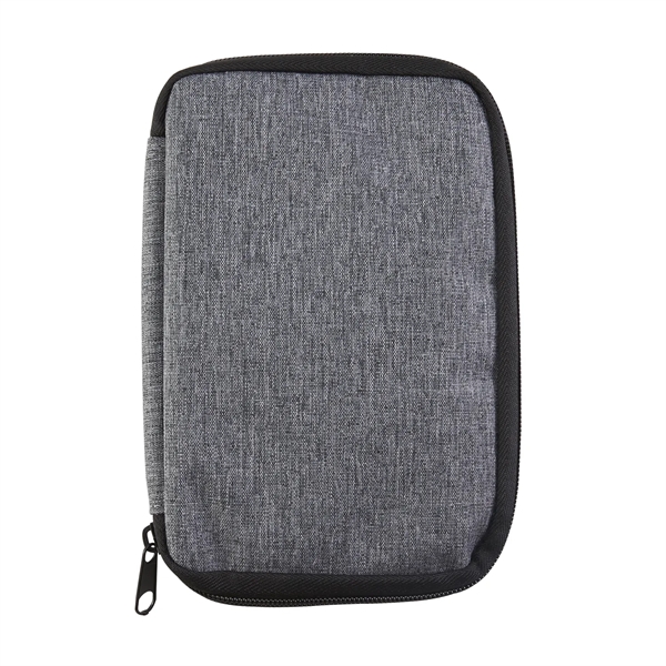 PVC tech organizer with two-way zipper closure, multiple mesh pockets and... from ASI 52840 Evans Manufacturing