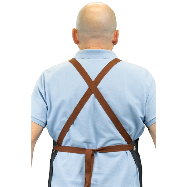 Artisan denim apron with grommets. The neck and waist adjustments, towel... from ASI 36558 Aprons, Etc.