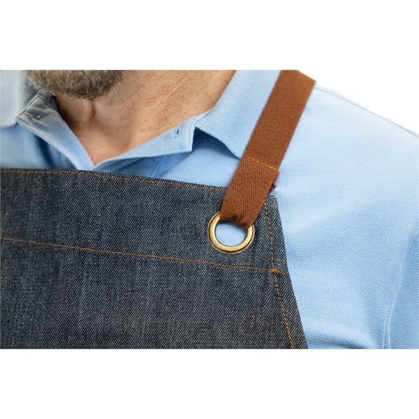 Artisan denim apron with grommets. The neck and waist adjustments, towel... from ASI 36558 Aprons, Etc.