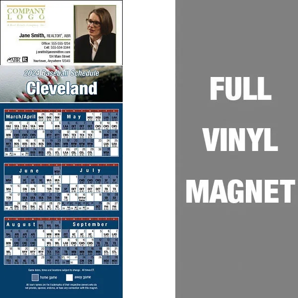 Pro Baseball Schedule Full/Vinyl Magnet 14 Mil... from ASI 46719 Corner Lot Marketing Inc / CLMPromotions