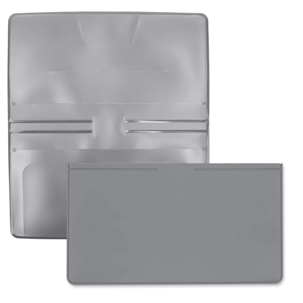 Checkbook cover made of vinyl measuring 3.43"H x 6.37"W with a... from ASI 54040 Fey Promo