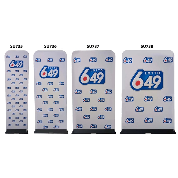 3'W x 90"H EuroFit Banner with Steel Base, Full Color Graphics... from ASI 53509 FIEL-Fairdeal Import & Export / FIEL