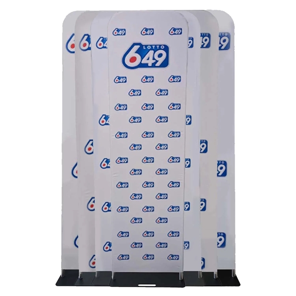 3'W x 90"H EuroFit Banner with Steel Base, Full Color Graphics... from ASI 53509 FIEL-Fairdeal Import & Export / FIEL