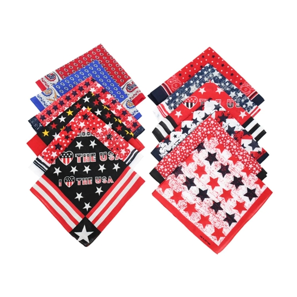 Cotton reusable bandana plus free full color digital imprint on 1... from ASI 37218 Athena Promo (tm)