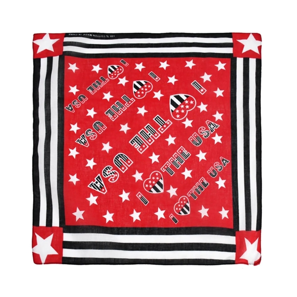 Cotton reusable bandana plus free full color digital imprint on 1... from ASI 37218 Athena Promo (tm)
