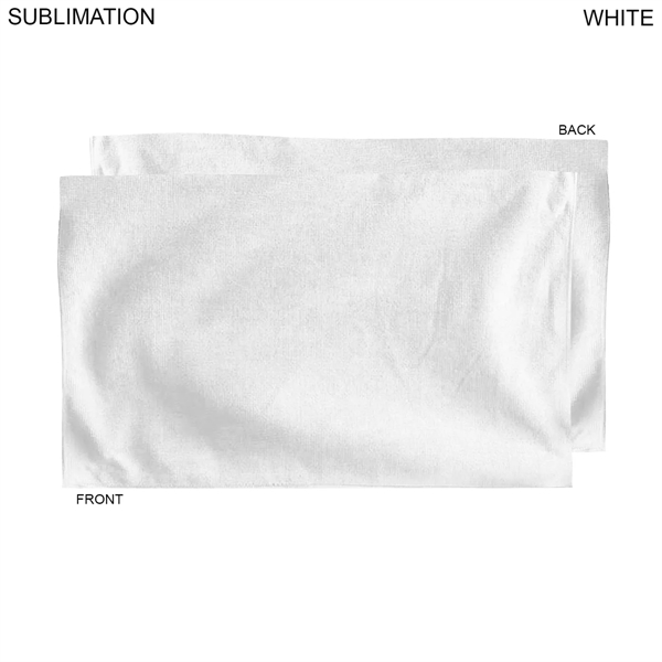 Gym, Workout, Fitness Towel in White Microfiber Dri-lite Terry, 15x25, Sublimated... from ASI 53509 FIEL-Fairdeal Import & Export / FIEL