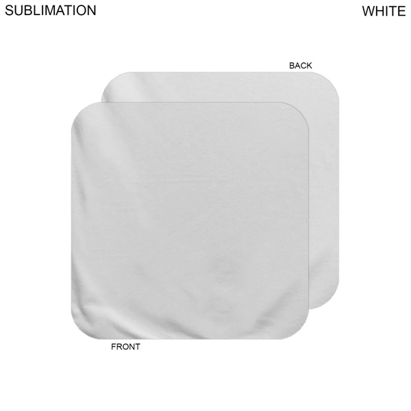 Plush and Soft White Velour Terry Cotton Blend Face Cloth, 12x12,... from ASI 53509 FIEL-Fairdeal Import & Export / FIEL