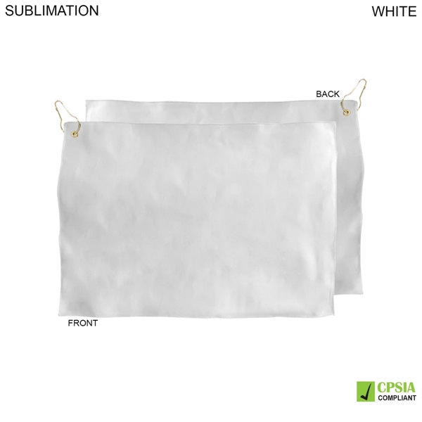 Microfiber Suede Shammy Golf Towel, 12x18, Nofold Grommet and Hook, Sublimated... from ASI 53509 FIEL-Fairdeal Import & Export / FIEL
