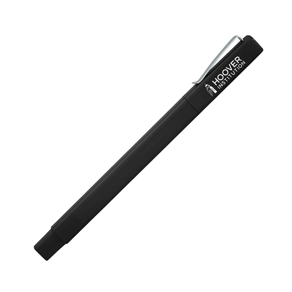 Soft-touch ballpoint pen with square barrel and removable cap.... from ASI 68190 Lungsal