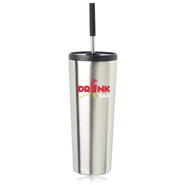 26 oz. vacuum insulated stainless steel tumbler; with straw and lid.... from ASI 39552 BEL Promo