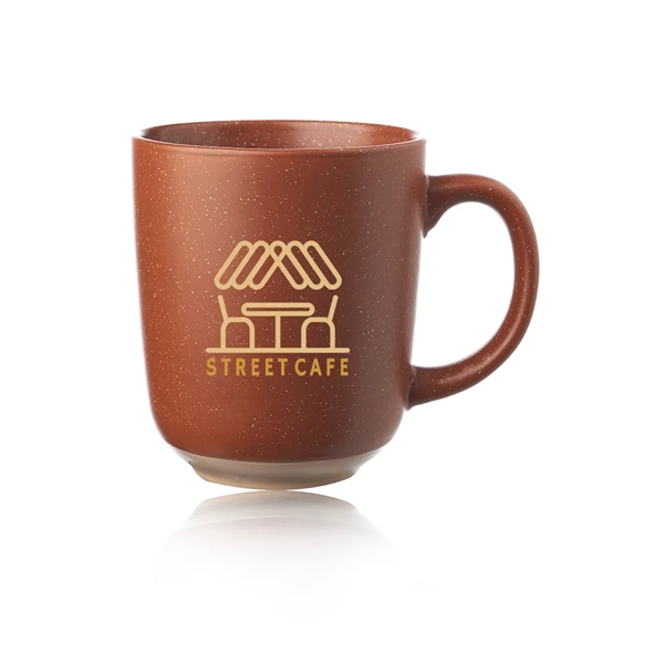 17 oz. speckled, bistro-style ceramic mugs.... from ASI 39552 BEL Promo