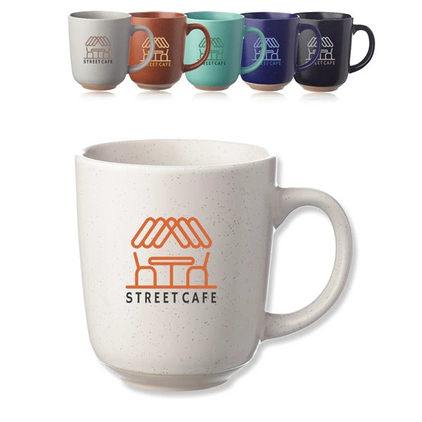 17 oz. speckled, bistro-style ceramic mugs.... from ASI 39552 BEL Promo