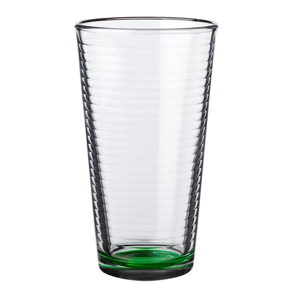 16 oz. pint glass with spiral design on the inside.... from ASI 39552 BEL Promo