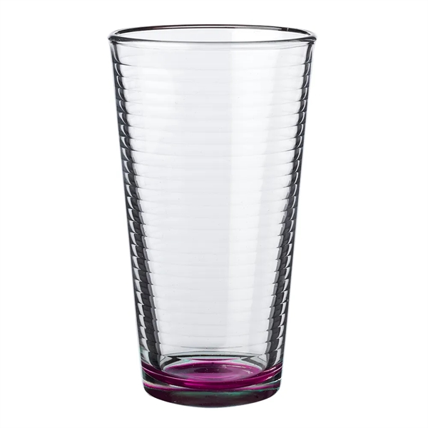 16 oz. pint glass with spiral design on the inside.... from ASI 39552 BEL Promo