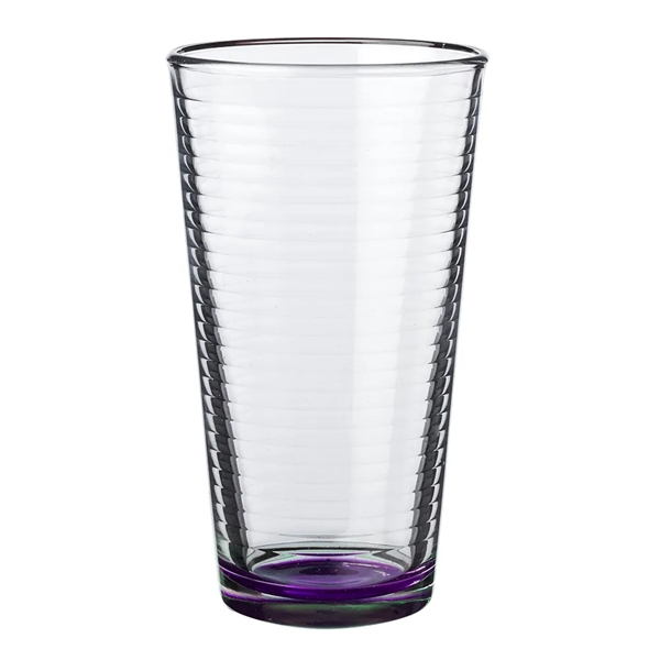 16 oz. pint glass with spiral design on the inside.... from ASI 39552 BEL Promo