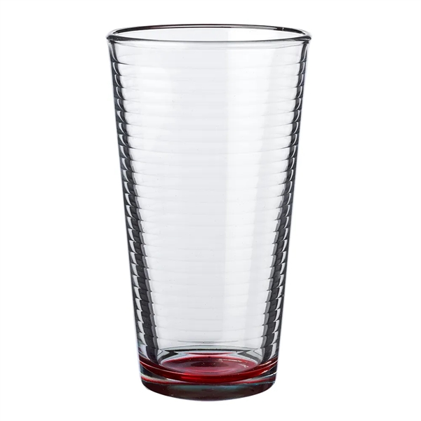16 oz. pint glass with spiral design on the inside.... from ASI 39552 BEL Promo