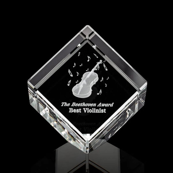 The 3D Burrill Award on Base is a perfectly polished cube... from ASI 84592 St Regis Group / St Regis