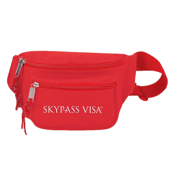 Poly three zipper fanny pack bag.... from ASI 31517 Admart Products / Admart Line