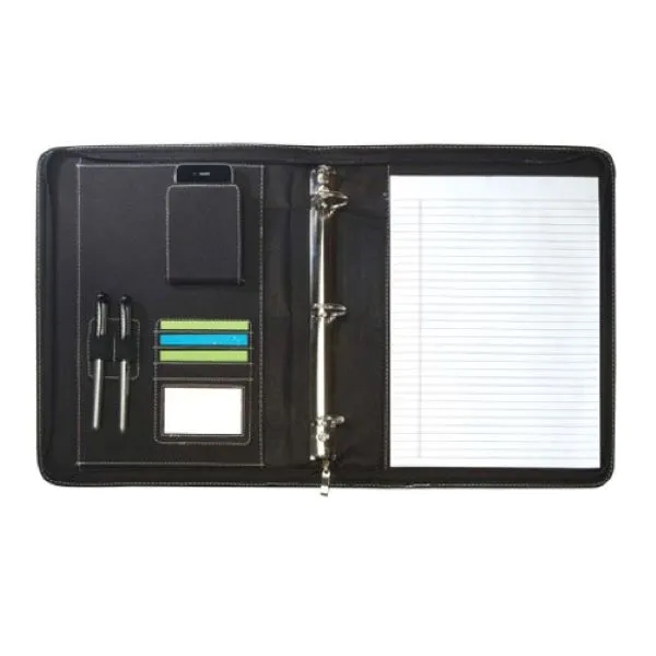 Zippered binder padded portfolio.... from ASI 31517 Admart Products / Admart Line