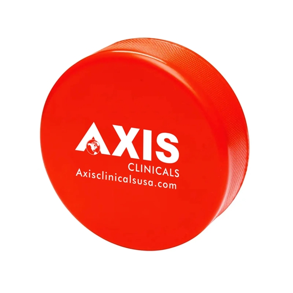 3" squeezable foam hockey puck stress reliever... from ASI 63549 Jornik Manufacturing Corp / Jornik