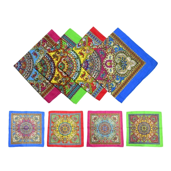 Polyester reusable bandana plus full color digital imprint on 1 location... from ASI 37218 Athena Promo (tm)