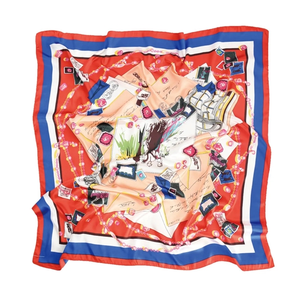 Satin reusable bandana plus full color digital imprint on 1 location... from ASI 37218 Athena Promo (tm)