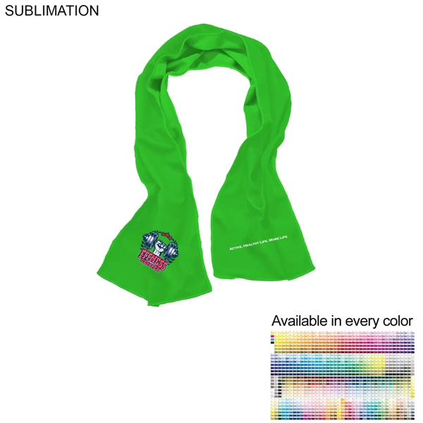 Gym, Workout, Fitness towel in Colored Cooling Fabric, 12"x40", Sublimated Edge... from ASI 53509 FIEL-Fairdeal Import & Export / FIEL