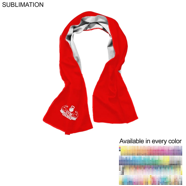 Gym, Workout, Fitness towel in Cooling Fabric, 12"x40", Sublimated Edge to... from ASI 53509 FIEL-Fairdeal Import & Export / FIEL