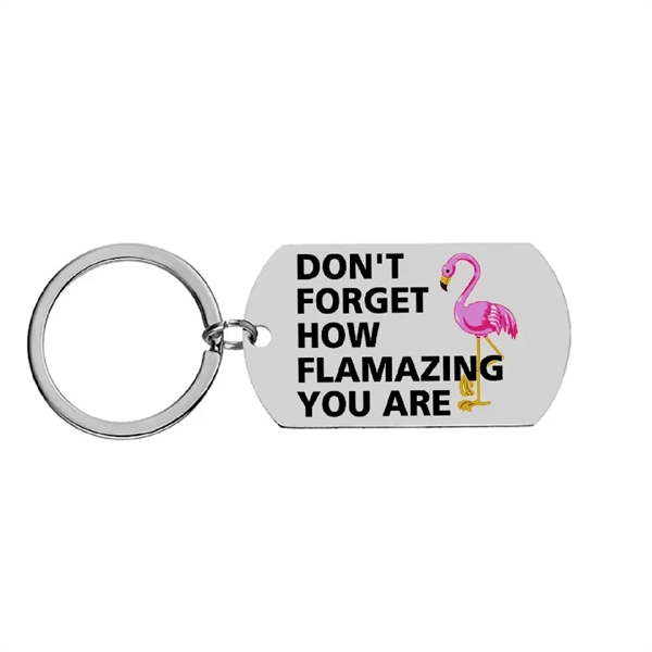 Zinc alloy elegance keychain + 1 color embossing printing on 1... from ASI 37218 Athena Promo (tm)