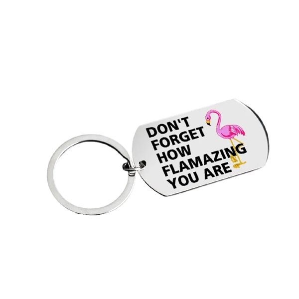 Zinc alloy elegance keychain + 1 color embossing printing on 1... from ASI 37218 Athena Promo (tm)