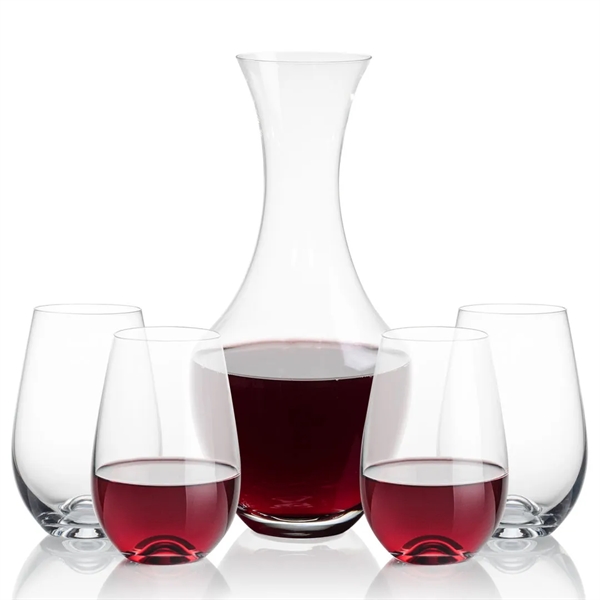 The 50oz Oldham Carafe is combined with your choice of 
2... from ASI 84592 St Regis Group