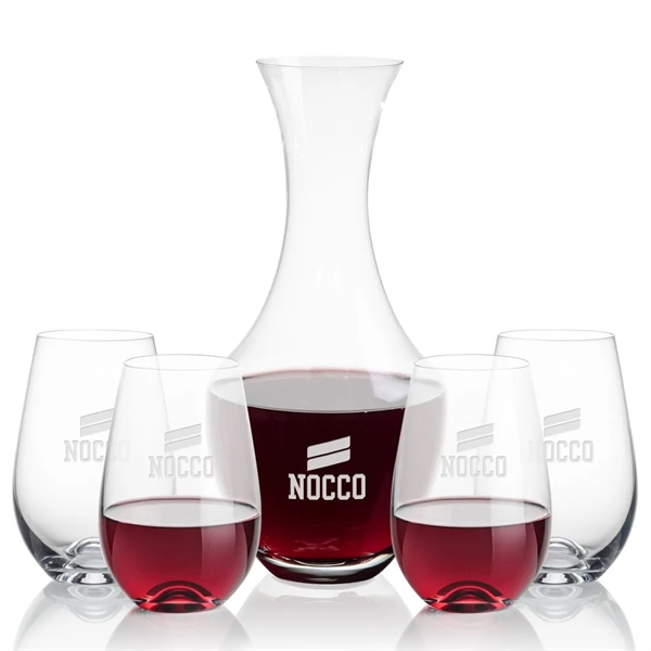 The 50oz Oldham Carafe is combined with your choice of 
2... from ASI 84592 St Regis Group