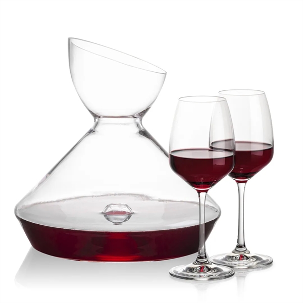 The Woodbury Carafe and wine glasses set will make a statement... from ASI 84592 St Regis Group