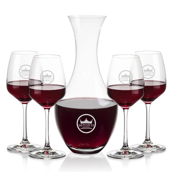 The 50oz Oldham Carafe is combined with your choice of 
2... from ASI 84592 St Regis Group