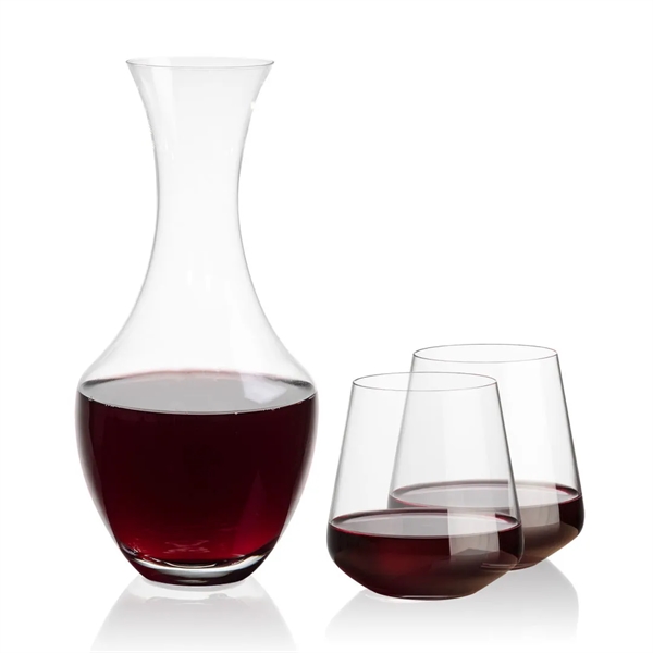 The 50oz Oldham Carafe is combined with your choice of 
2... from ASI 84592 St Regis Group