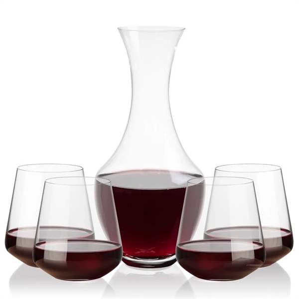 The 50oz Oldham Carafe is combined with your choice of 
2... from ASI 84592 St Regis Group