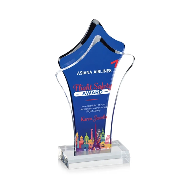 The organic shape of the Tonga VividPrint™ Award is given a... from ASI 84592 St Regis Group / St Regis