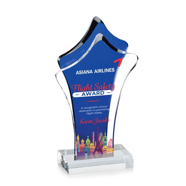 The organic shape of the Tonga VividPrint™ Award is given a... from ASI 84592 St Regis Group / St Regis